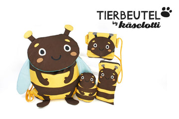 DIY-Panel Biene, Tierbeutel Käselotti, Canvas